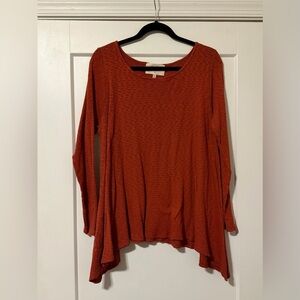 Puella Terracotta Long Sleeve Top